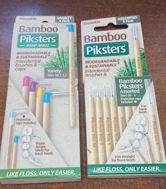 Bamboo Pikster interdental brushes and caps