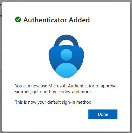 Authenticator test complete - done!