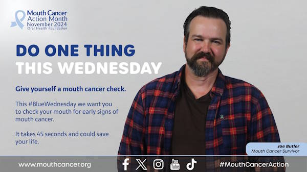 Do one thing this Wednesday - give yourself a mouth cancer check