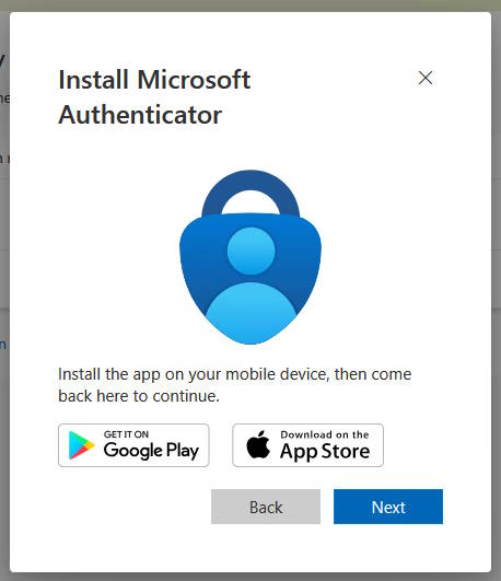 Install Microsoft Authenticator on your phone