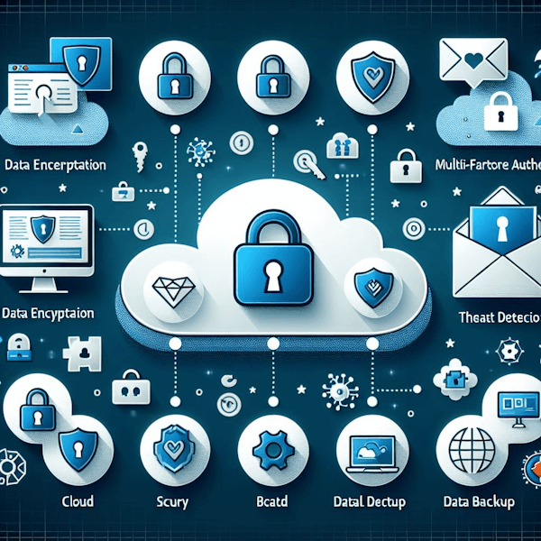 An illustration of cloud security